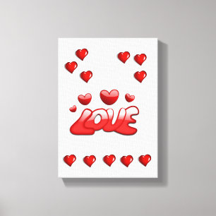 toile étirée Imprimer Saint-Valentin