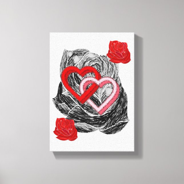 toile étirée Imprimer Saint-Valentin (Recto)
