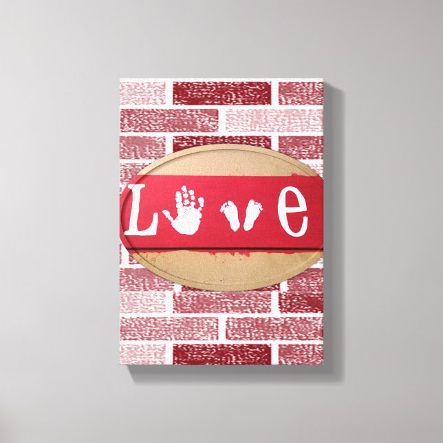 Toile étirée Imprimer Saint Valentin Amour (Recto)