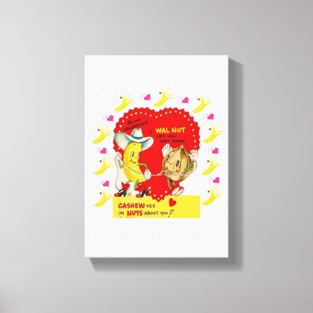 toile étirée Imprimer Saint Valentin Vintage (Recto)