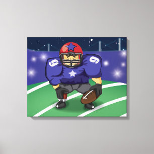 Toile Étoile américaine de football