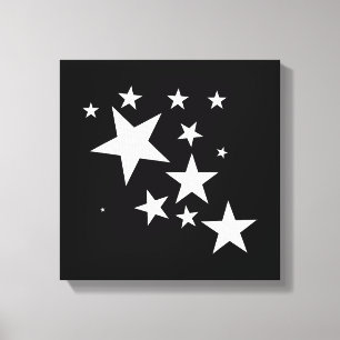 Toile Étoiles Blanches Star-Motif-Design Costume cadeau