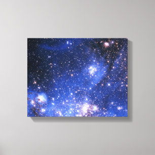Toile Étoiles Bleu Bleu Embrionique
