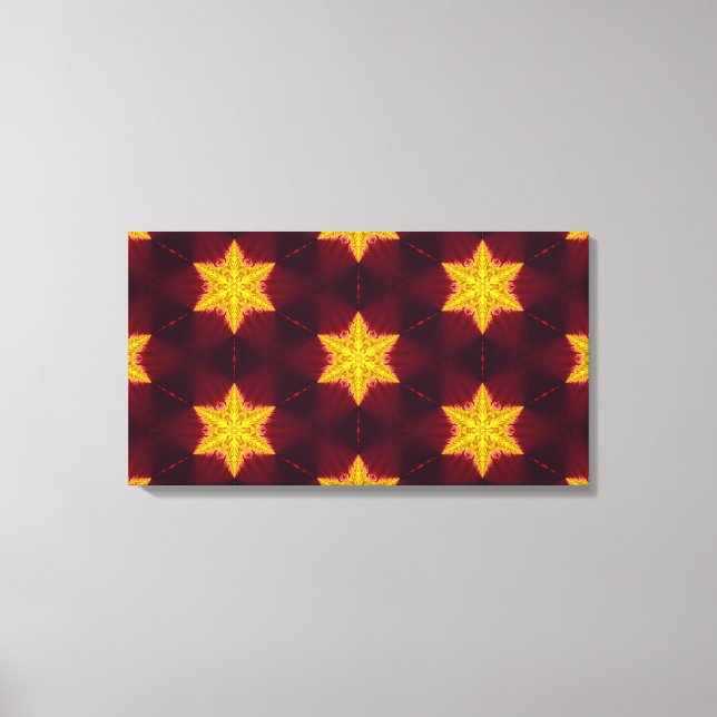 Toile Étoiles Dorées (Recto)