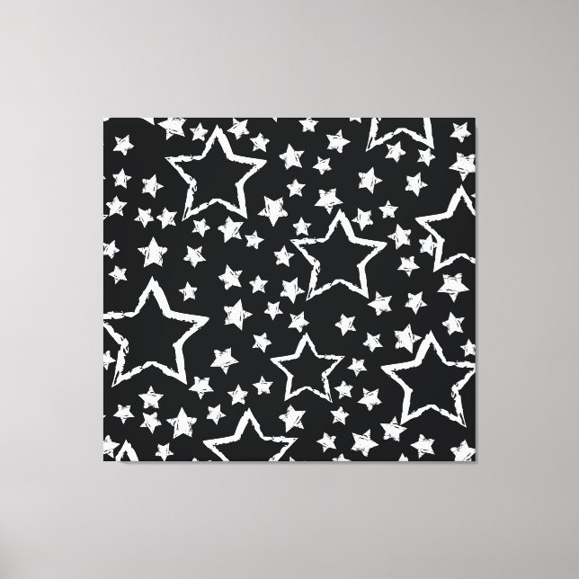Toile étoiles noires, blanches : grogne urbaine. (Recto)