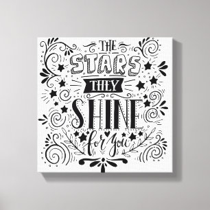 Toile Étoiles qu'ils brillent pour vous