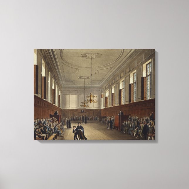 Toile Eton School Room, de "History of Eton College", (Recto)
