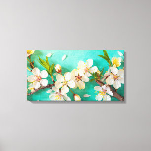 Toile Étonnante floraison de cerisiers