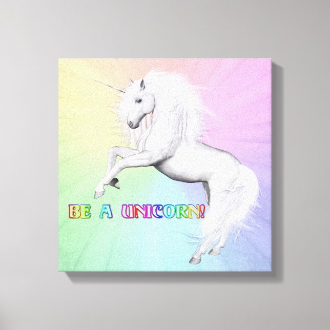 Toile Être une licorne (Recto)