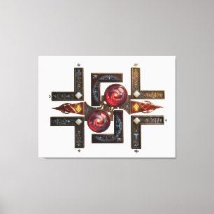 Toile Etude № 15 - "Vers les quatre points cardinaux".