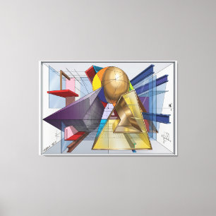 Toile Etude №23 Intersection des espaces