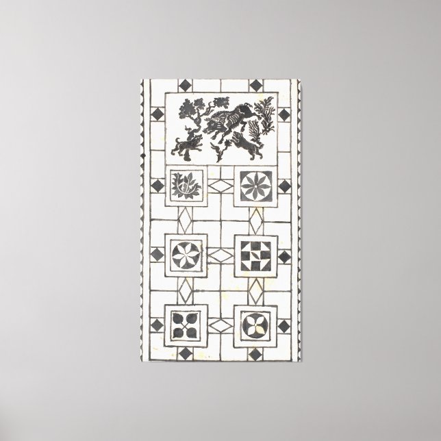 Toile Étude d'après un sol pompéien (Recto)