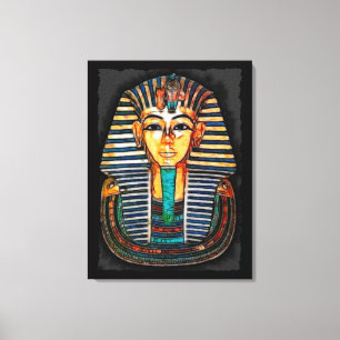 Toile Étude d'art égyptienne Pharaon Tutankhamen