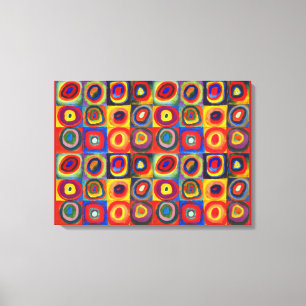 Toile Étude de couleur par Wassily Kandinsky