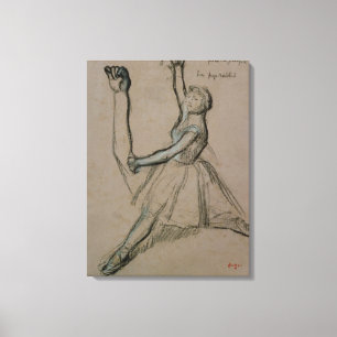 Toile Étude d'Edgar Degas d'un danseur