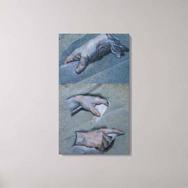 Toile Étude des mains d'un homme (Recto)