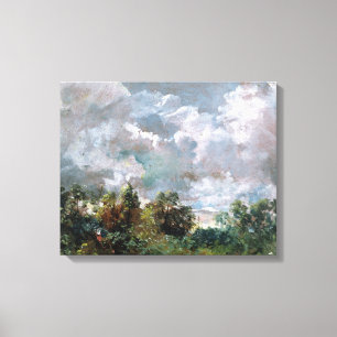 Toile Étude du ciel et des arbres (huile sur la toile)