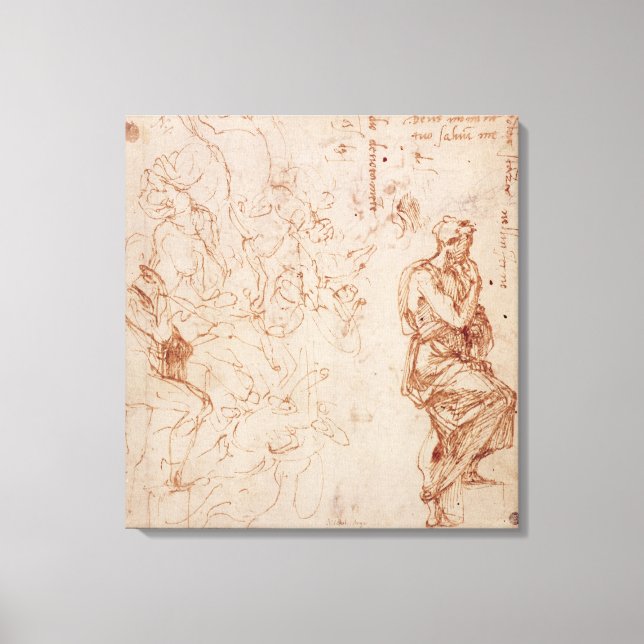 Toile Études de la figure pour une femme (Recto)