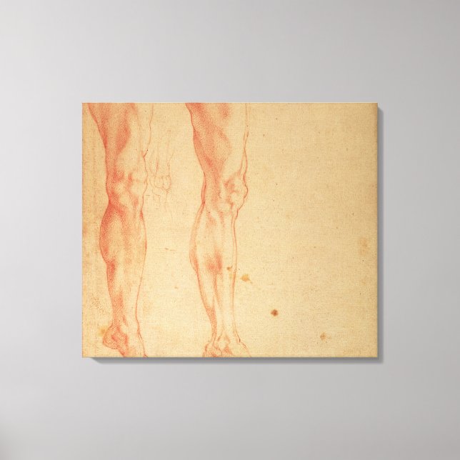 Toile Études des jambes et des armes (Recto)