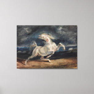 Toile Eugene Delacroix Horse effrayé par la foudre