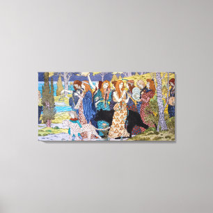 Toile Eugene Grasset - Panneau décoratif Harmony