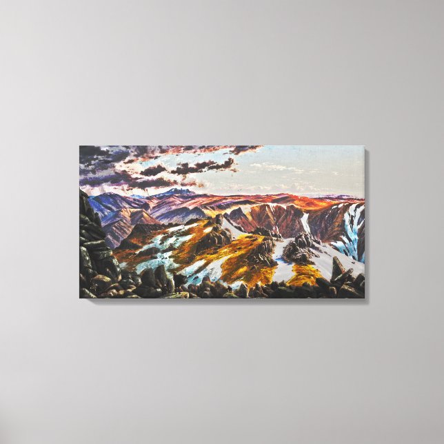 Toile Eugene VON GUÉRard - Mount Townsend (Modifié) (Recto)