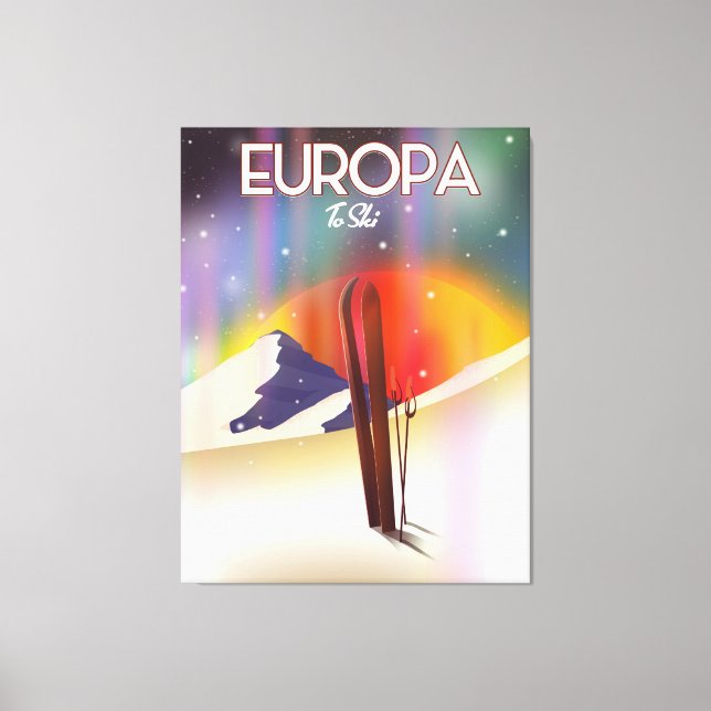 Toile Europa - Lune de Jupiter Art spatial. (Recto)
