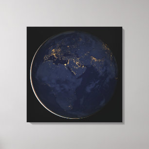 Toile Europe, Afrique et Moyen-Orient Lumières De La Vil