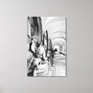 Toile Europe, Autriche, Salzbourg. Chérubin et monument