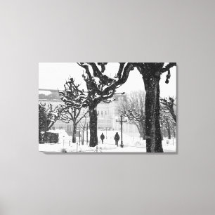 Toile Europe, Autriche, Salzbourg. Hiver,