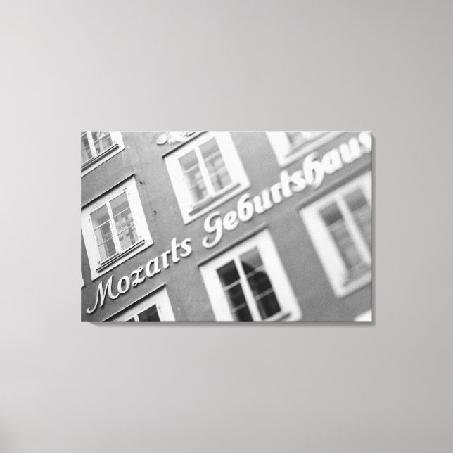 Toile Europe, Autriche, Salzbourg. Lieu de naissance de  (Recto)