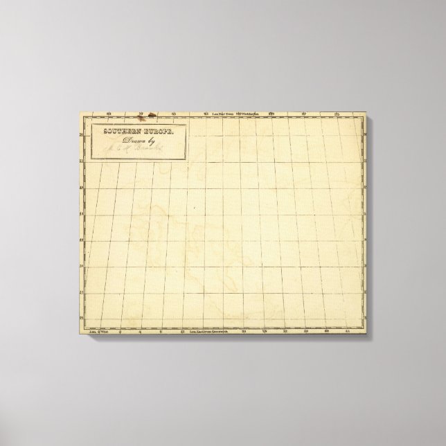 Toile Europe du Sud (Recto)