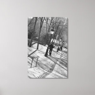 Toile Europe, France, Paris, Montmartre : Le matin