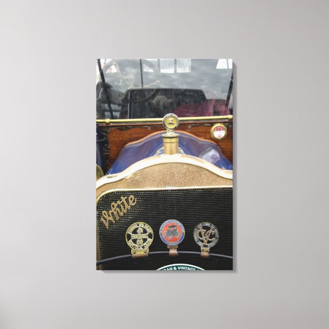 Toile Europe, Irlande, Dublin. Auto vintage, Blanc 2 (Recto)