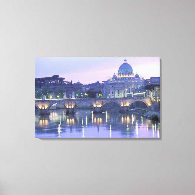 Toile Europe, Italie, Rome, Le Vatican. St-Pierre & (Recto)