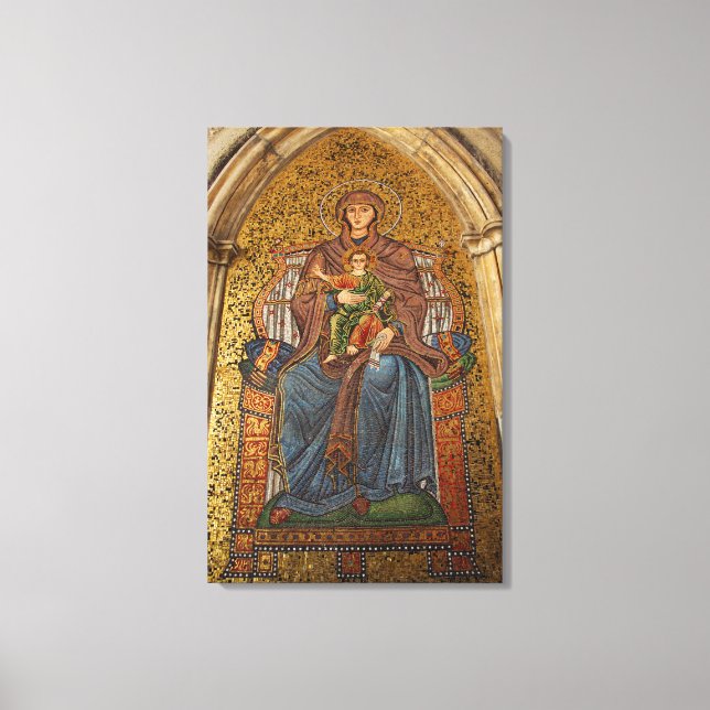 Toile Europe, Italie, Sicile, Taormina. Madonna & enfant (Recto)