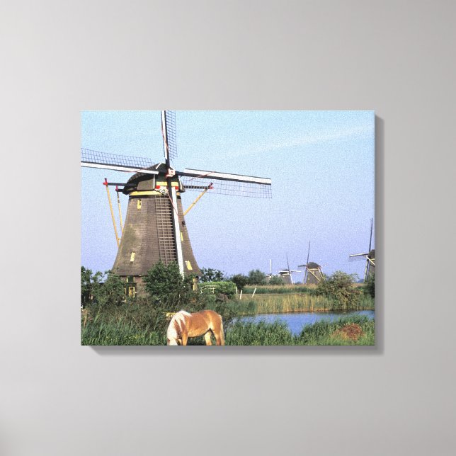 Toile Europe, Pays-Bas, Zuid Holland, Kinderdijk. 2 (Recto)