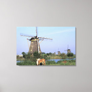 Toile Europe, Pays-Bas, Zuid Holland, Kinderdijk.2