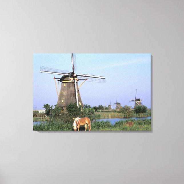 Toile Europe, Pays-Bas, Zuid Holland, Kinderdijk. 2 (Recto)