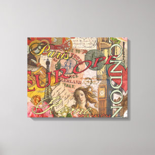 Toile Europe Travel Vintage