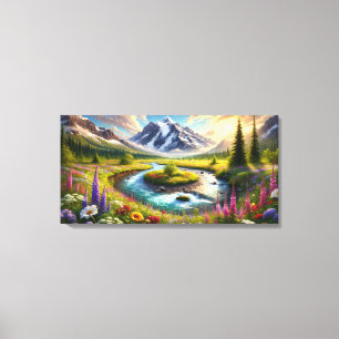 Toile Évasion Éthérée de la Montagne - Symphonie de la N