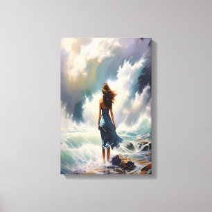 Toile Évasion sereine de l'océan – Art côtier