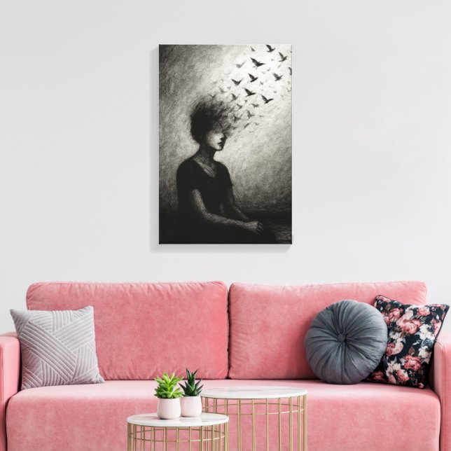Toile Évasion silencieuse (Insitu(Salon))