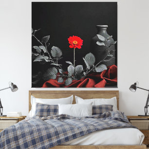 Toile Éveil rouge gras