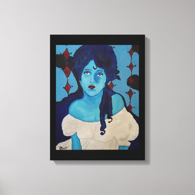 Toile Evelyn Blue (Recto)