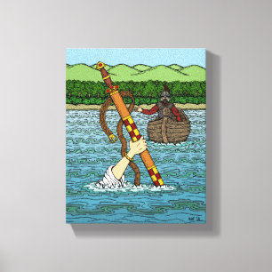 Toile Excalibur et Arthur