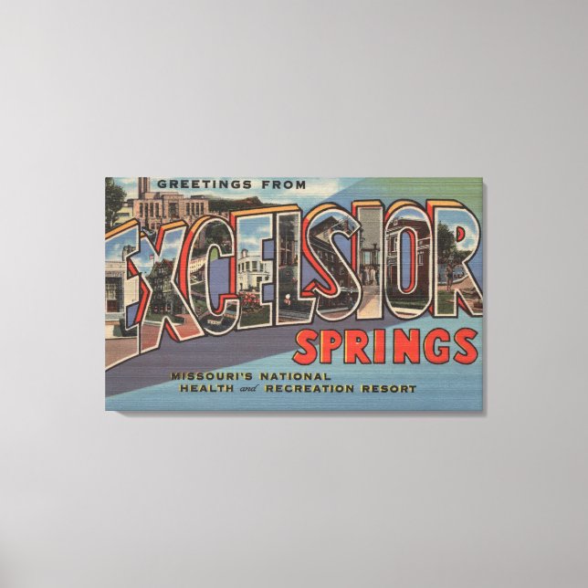 Toile Excelsior Springs, Missouri - Grande Lettre (Recto)