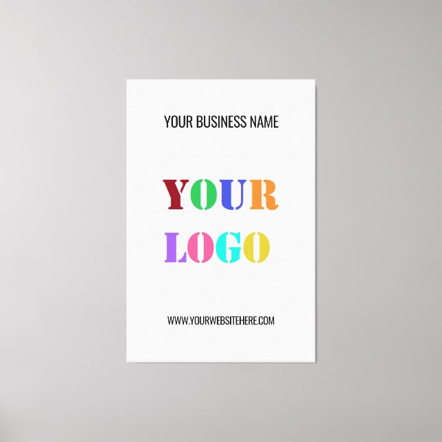 Toile Exemple d'impression du logo et de la zone de text (Recto)