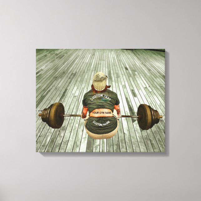 Toile Exercice De Formation Poids Du Propriétaire Du Gym (Recto)