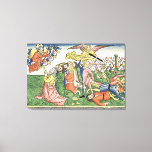 Toile exodus 32 15-23 Moïse breaking the stone tablets,